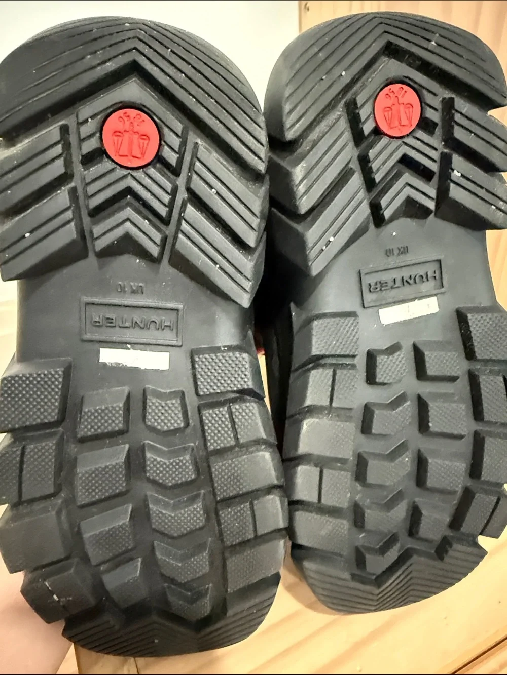 Hunter boots side
